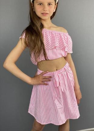 Костюм комплект спідниця топ