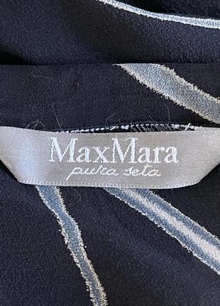 Шолковая рубашка блуза туника   бренд max mara pura seta8 фото