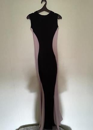 Длинное силуэтное платье в пол2 фото