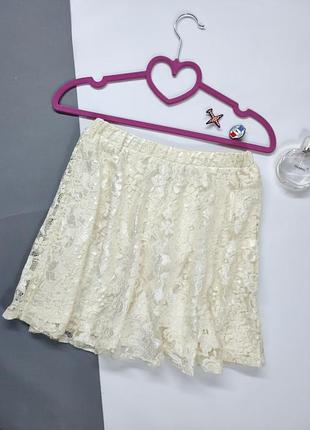 Гипюровая юбка скейтер asos