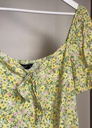 Блуза в квітковий принт , розмір l2 фото