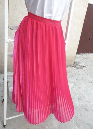 Шифоновая юбка плиссе с подкладкой3 фото