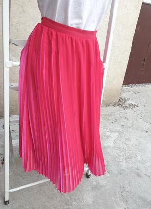 Шифоновая юбка плиссе с подкладкой6 фото