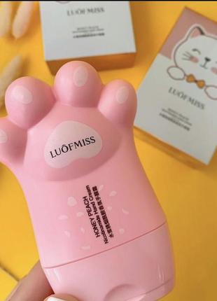 Крем для рук з екстрактом персика luofmiss peach hand cream1 фото