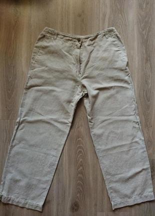 Льняные женские брюки marks and spencers united kingdom размер 48-50, новые