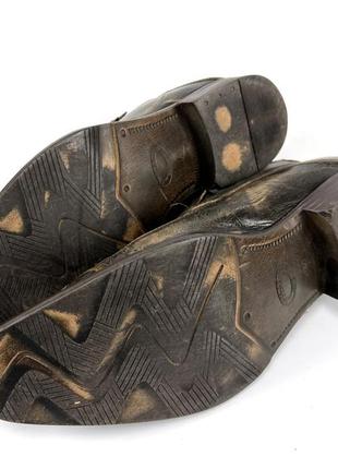 Туфлі в стилі вестерн lavarazione artigiana, шкіра, вінтажні4 фото