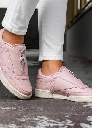 Кросівки reebok club c 85 zip "shell pink"