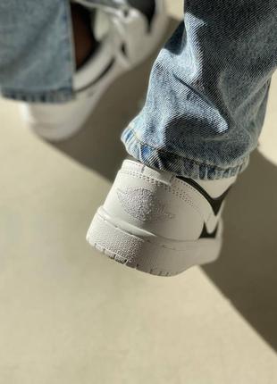 Nike air jordan retro 1 low panda black white трендові кросівки найк джордан чорно білі низкие крутые кроссовки черно белые6 фото