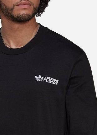 Лонгслив чоловічий adidas originals longsleeve graphic tee 'trend pack'4 фото