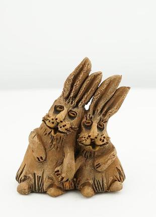 Фігурка кріликів оберіг для закоханих кролики кохання rabbit love gift collection1 фото