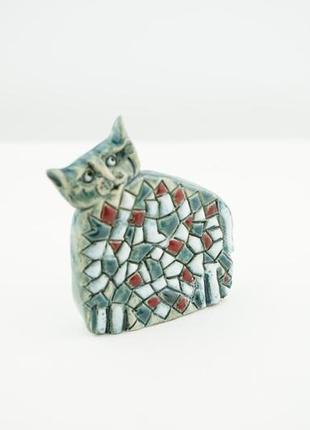 Статуетка кота подарунок кіт для декору cat figurine mosaic collection2 фото