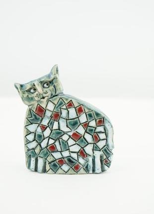 Статуэтка кота подарок кот для декора cat figurine mosaic collection3 фото