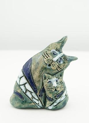 Статуэтка котов подарок коты для декора cat figurine mom collection керамическая статуэтка "котики"