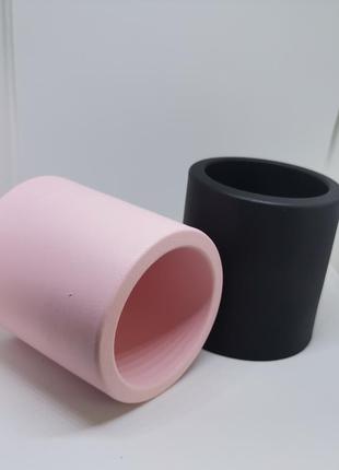 Набір кашпо " pink & black" 4