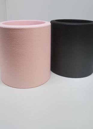 Набір кашпо " pink & black" 2