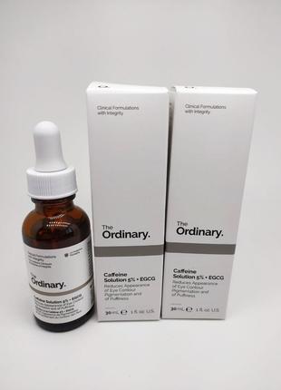 Сыворотка под глаза с кофеином the ordinary caffeine solution 5% + egcg