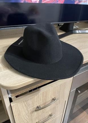 Чорна капелюшок федора4 фото