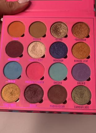 Makeup obsession in the neon jungle eyeshadow palette палетка теней для век