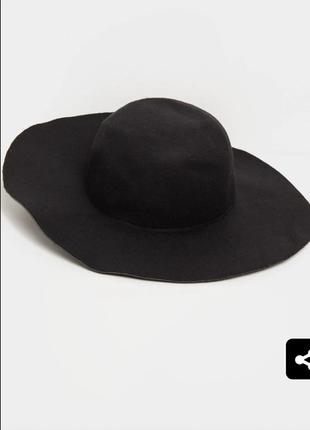 Чёрная флоппи-шляпа prettylittlething2 фото