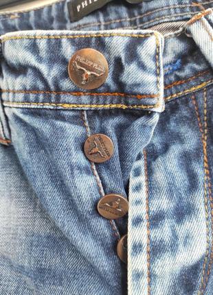 Джинсы 31 филлип плеин, джинсы мужские синие потертые philipp  plein5 фото