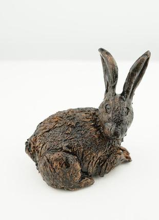 Фігурка кролика чорного оберіг 2023 кролик подарунок gift rabbit black