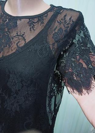 Нарядное чёрное кружевное платье. чёрное платье. нарядное платье. стильное платье4 фото
