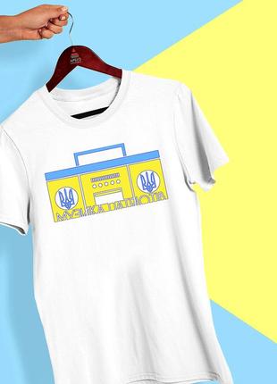 Футболка с принтом "магнитофон: музыка патриотов" push it