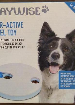 Інтерактивна розумна дресируюча іграшка для собак playwise розвиває та дресирує собаку.1 фото