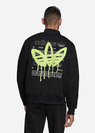 Куртка весенняя мужская adidas originals graphic behind the trefoil vrct jacket2 фото