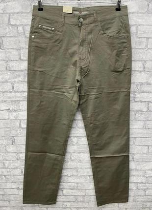 Мужские летние легкие штаны брюки джинсы коттоновые большого размера