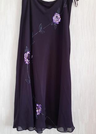 Спідниця нова ошатна шифонова піт 42