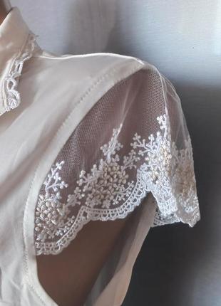 Обалденная блузка гипюр3 фото