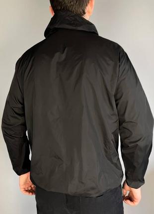 Легка куртка чорна з білою блискавкою fingercroxx3 фото