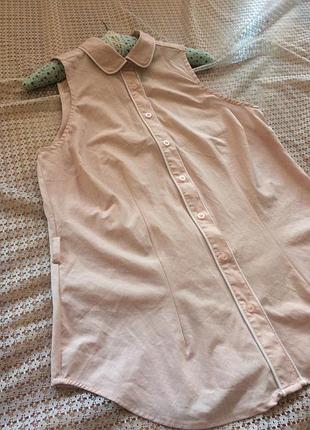 Легка літня блуза без рукавів на гудзиках next