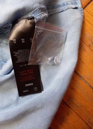 Блузка из шелкового джинса4 фото