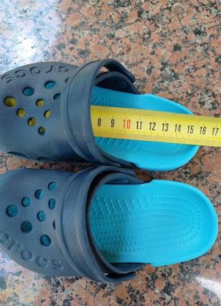 Аквашузи крокси сабо  шльопанці crocs c8 / розм.25(15,5см) оригінал9 фото