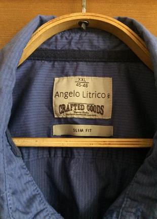 Мужская рубашка с коротким рукавом "angelo litrico "2 фото