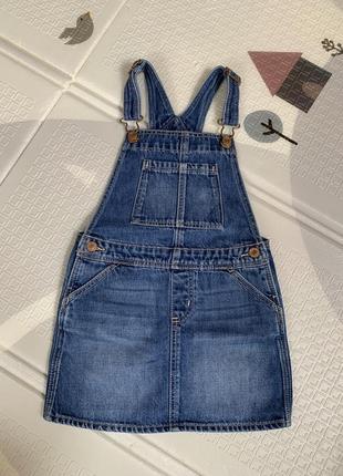 Джинсовый комбинезон gap на девочку 4-5 лет