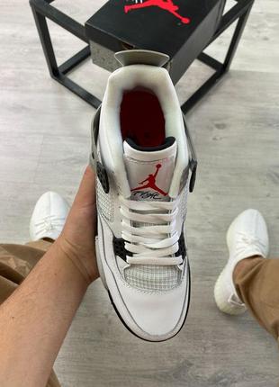 Чоловічі кросівки nike air jordan 4 golf white cement2 фото