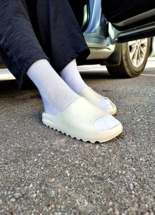 Тапки yeezy slide beige тапочки