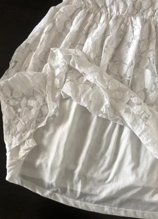 Платье белое кружевное4 фото