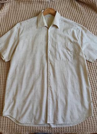 Якісна чоловіча сорочка, мужская натуральная рубашка с коротким рукавом, polo, тенниска, поло5 фото