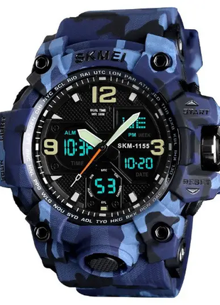 Мужские камуфляжные армейские военные тактические часы чоловічий годинник с подстветкой6 фото