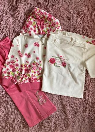 Костюм спортивний трійка на дівчинку р. 86