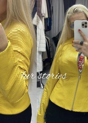 Куртка из кожи питона