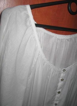Туника-платье белое2 фото