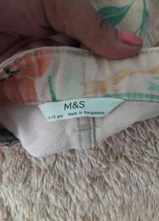 Джинсовые шорты m&s/джинсові шорти3 фото