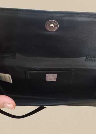 Клатч tu сумочка черная чёрный кошелек в стиле prada louis vuitton guess кошелёк гаманець сумка4 фото