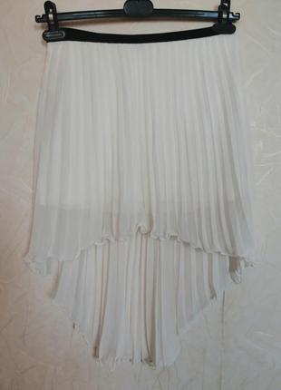 Шикарная шифоновая юбка плиссе испания1 фото