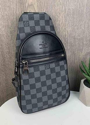 Чоловіча бананка сумка на груди люкс якість